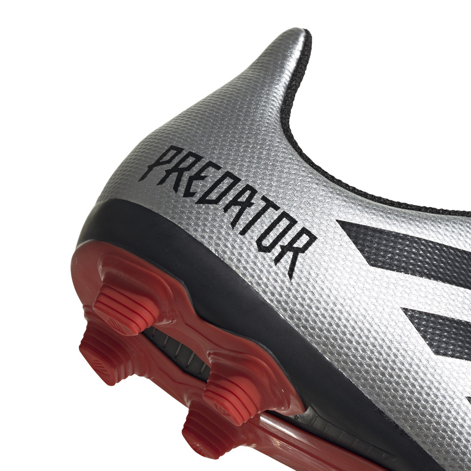 Buty piłkarskie adidas Predator 19.4 FxG JR srebrne G25822 - obrazek 5
