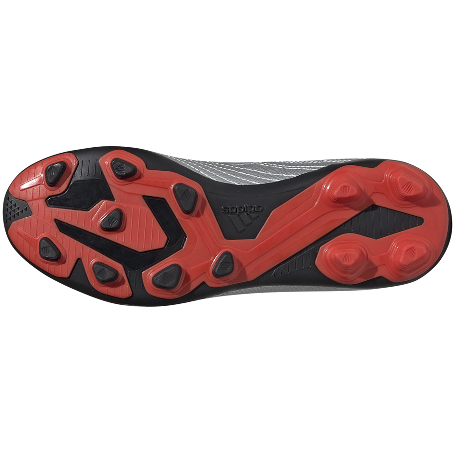 Buty piłkarskie adidas Predator 19.4 FxG JR srebrne G25822 - obrazek 7