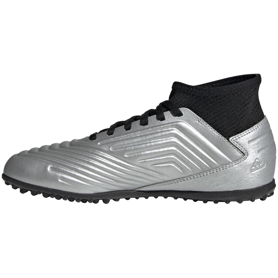Buty piłkarskie adidas Predator 19.3 TF JR srebrne G25802 - obrazek 2