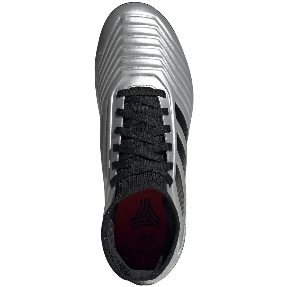 Buty piłkarskie adidas Predator 19.3 TF JR srebrne G25802 - obrazek 3