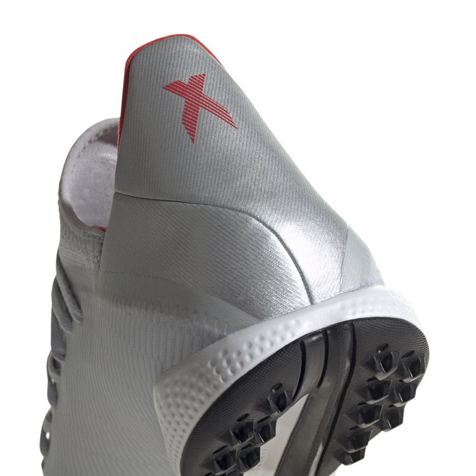 Buty piłkarskie adidas X 19.3 TF srebrne F35374 - obrazek 4
