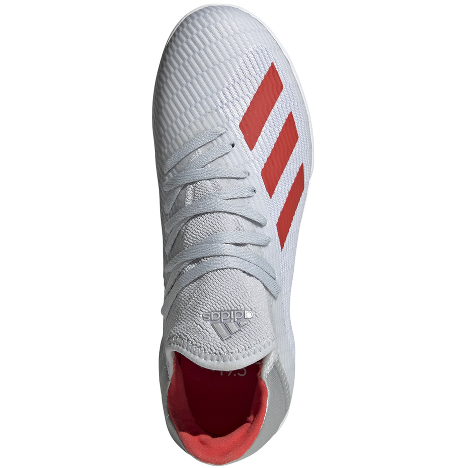 Buty piłkarskie adidas X 19.3 IN JR srebrne F35355 - obrazek 4
