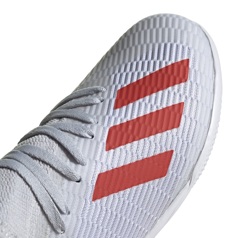 Buty piłkarskie adidas X 19.3 IN JR srebrne F35355 - obrazek 5