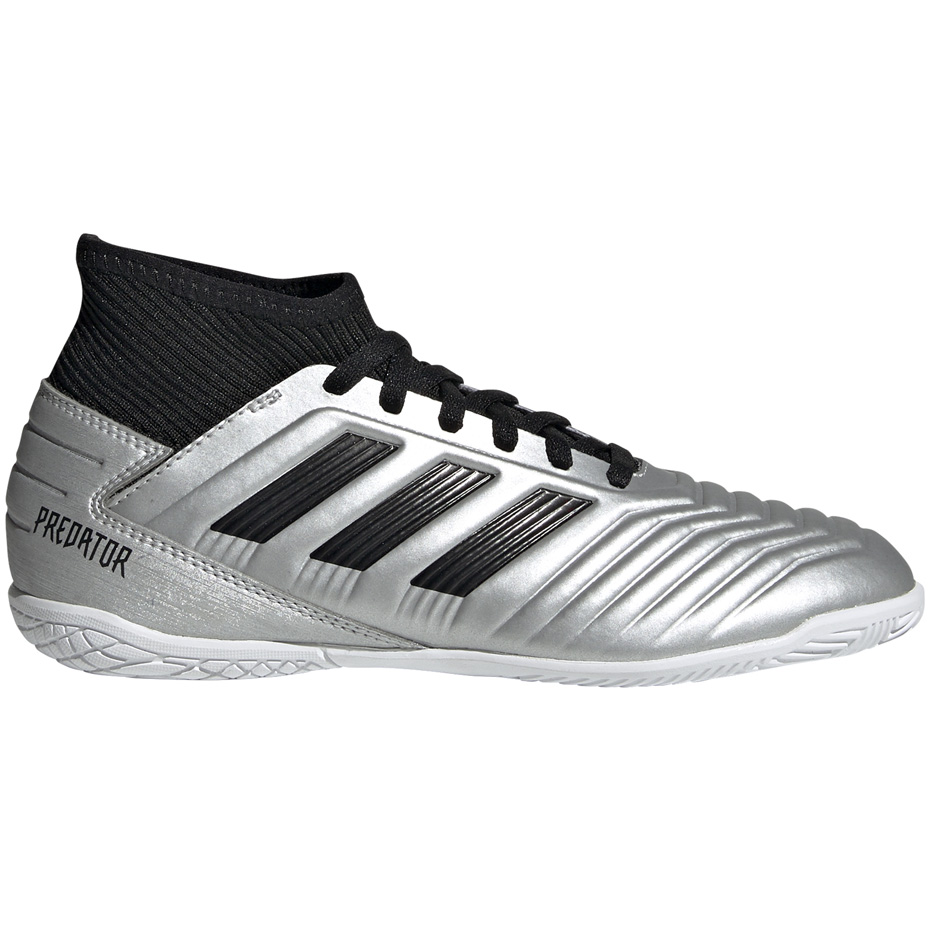 Buty piłkarskie adidas Predator 19.3 IN JR srebrne G25806