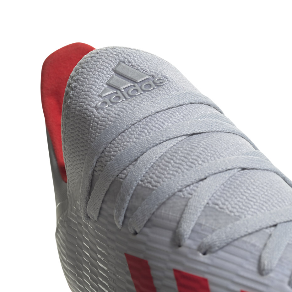Buty piłkarskie adidas X 19.3 FG srebrne F35382 - obrazek 2
