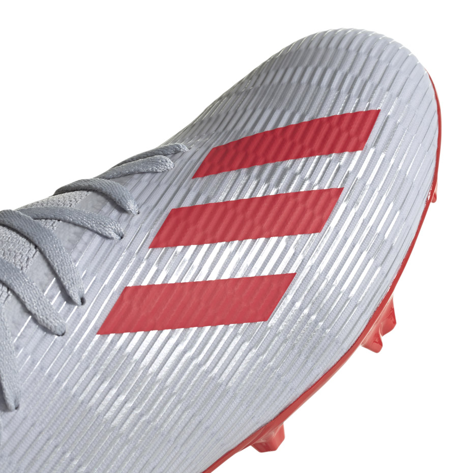 Buty piłkarskie adidas X 19.3 FG srebrne F35382 - obrazek 5