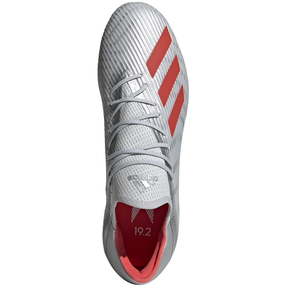 Buty piłkarskie adidas X 19.2 FG srebrne F35386 - obrazek 3
