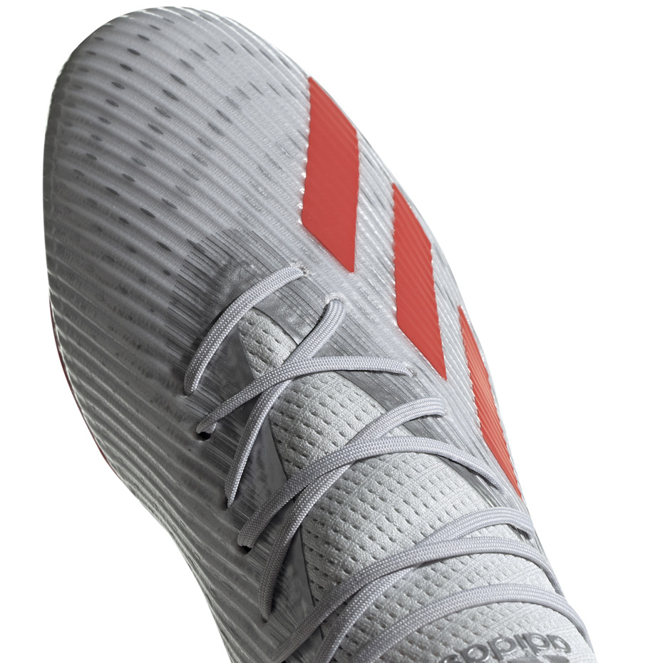 Buty piłkarskie adidas X 19.2 FG srebrne F35386 - obrazek 4