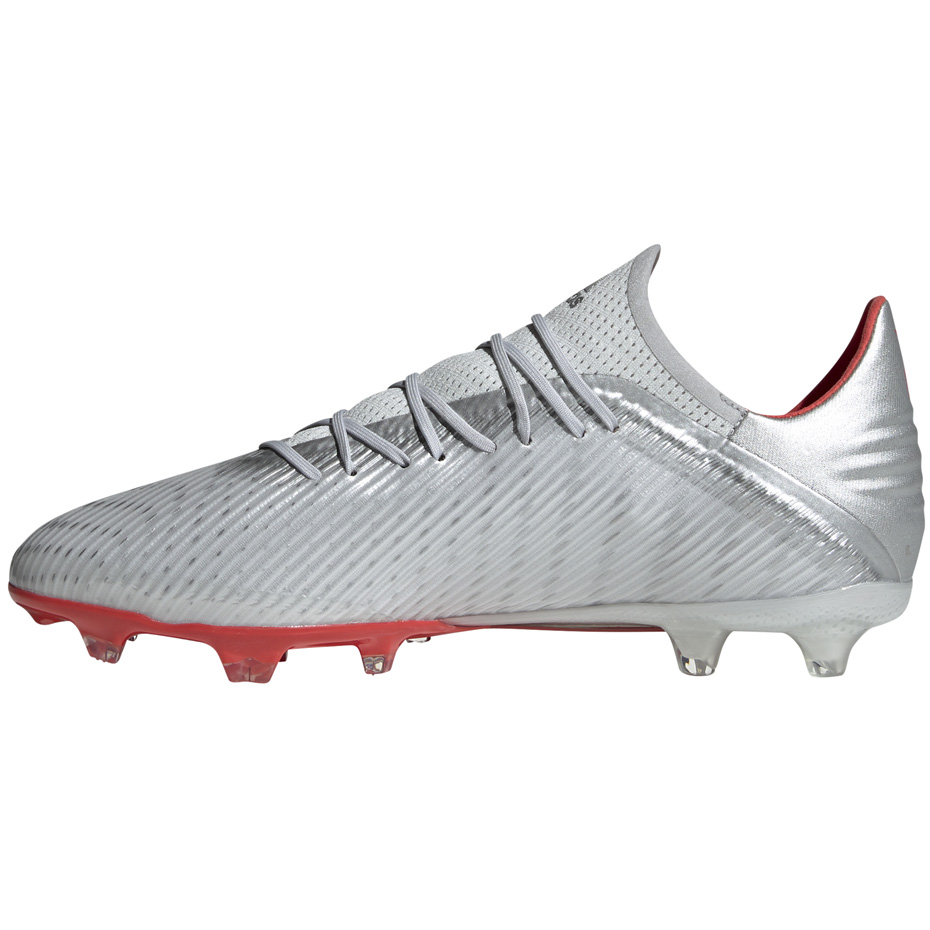 Buty piłkarskie adidas X 19.2 FG srebrne F35386 - obrazek 5