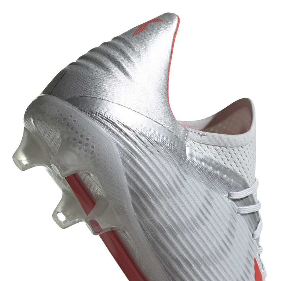 Buty piłkarskie adidas X 19.2 FG srebrne F35386 - obrazek 6
