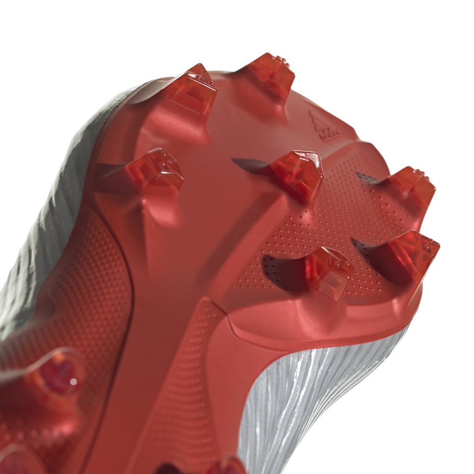 Buty piłkarskie adidas X 19.1 FG srebrne F35315 - obrazek 3