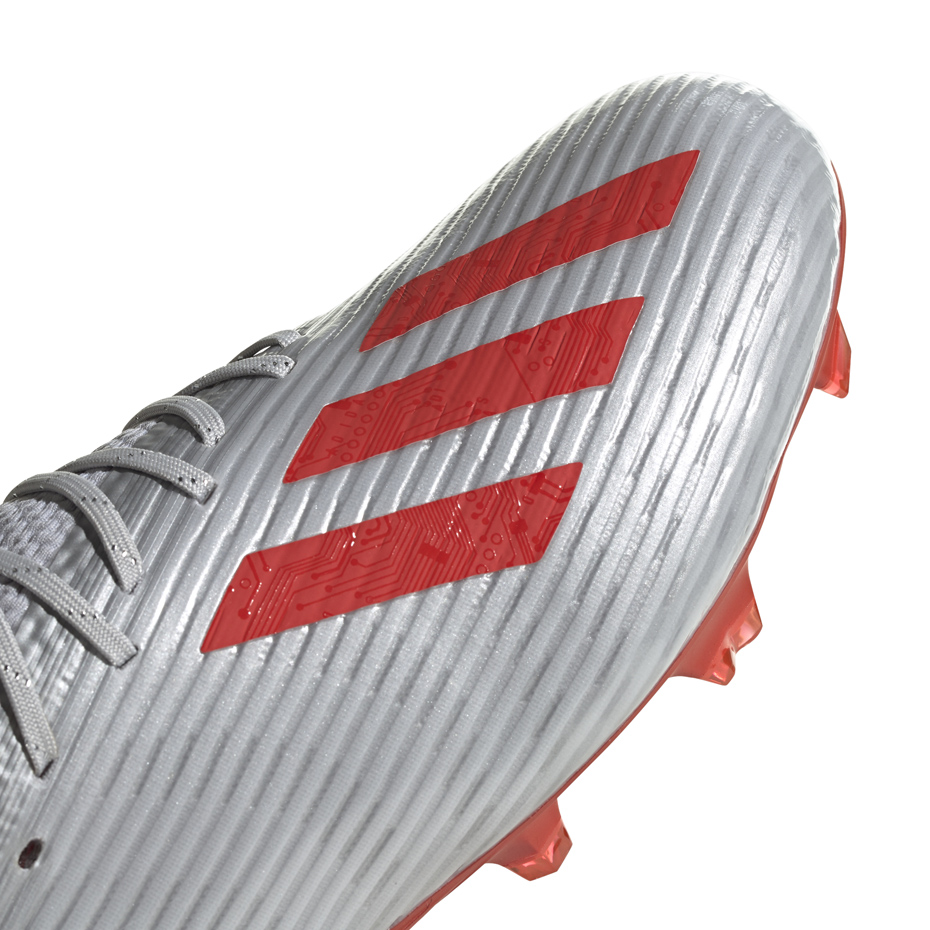 Buty piłkarskie adidas X 19.1 FG srebrne F35315 - obrazek 5