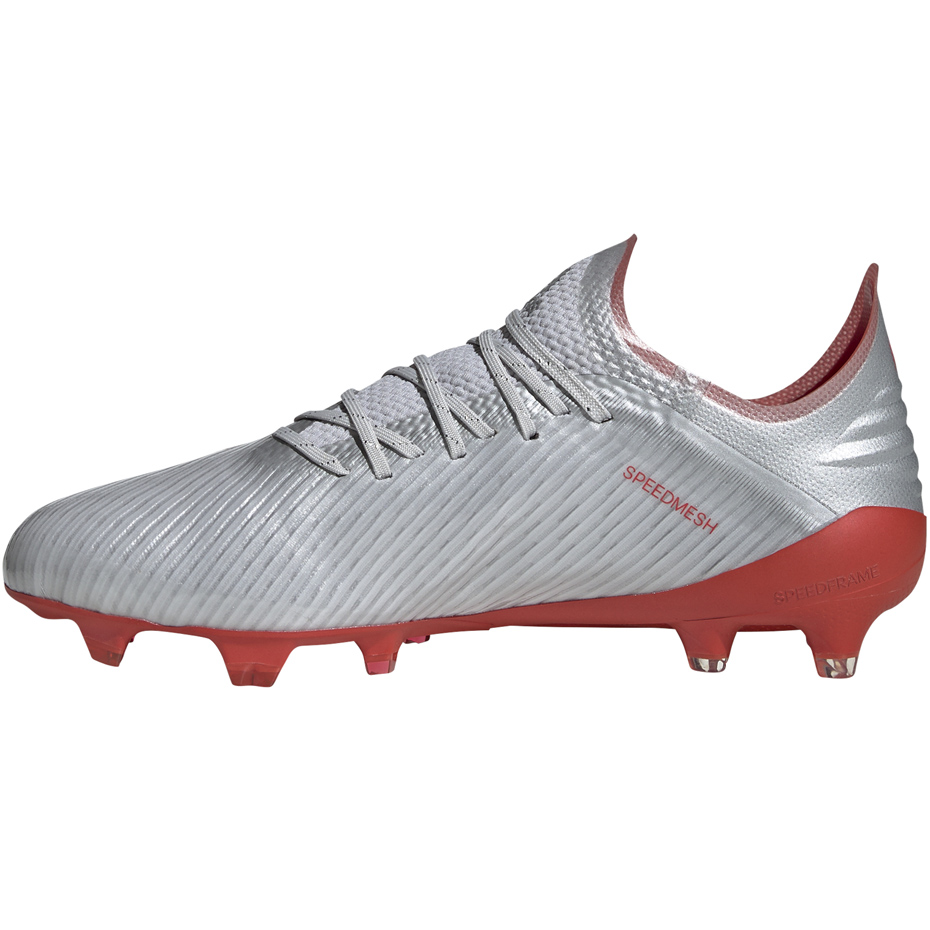 Buty piłkarskie adidas X 19.1 FG srebrne F35315 - obrazek 6