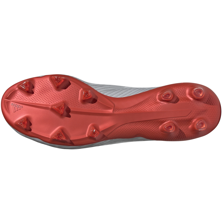 Buty piłkarskie adidas X 19.1 FG srebrne F35315 - obrazek 7