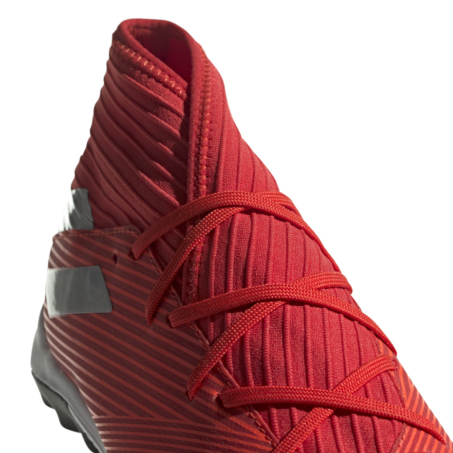Buty piłkarskie adidas Nemeziz 19.3 TF czerwone F34427 - obrazek 4