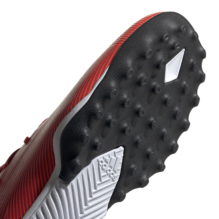 Buty piłkarskie adidas Nemeziz 19.3 TF czerwone F34427 - obrazek 6