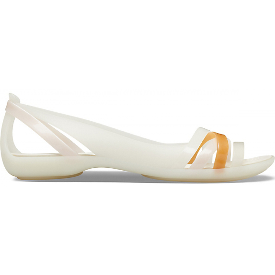 Crocs sandały dasmkie Isabella Huarche 2 Flat W białe 204912 12U
