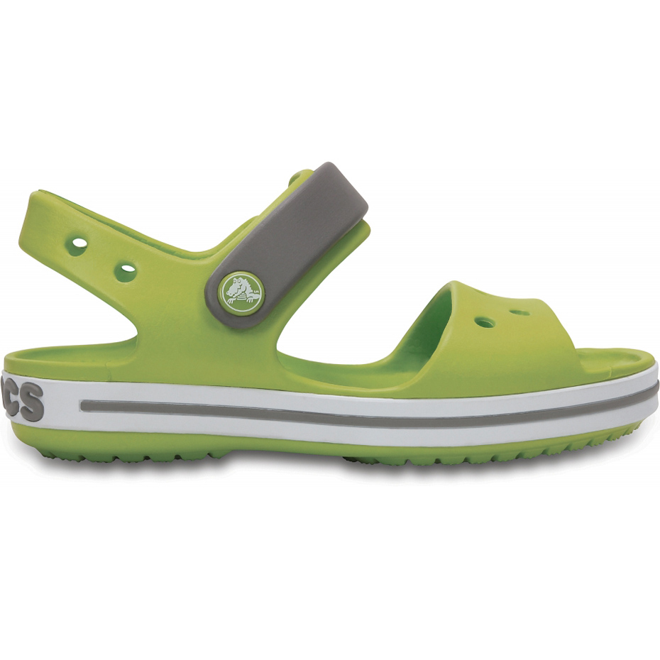 Sandały dla dzieci Crocs Crocband Sandal Kids zielono szare 12856 3K9