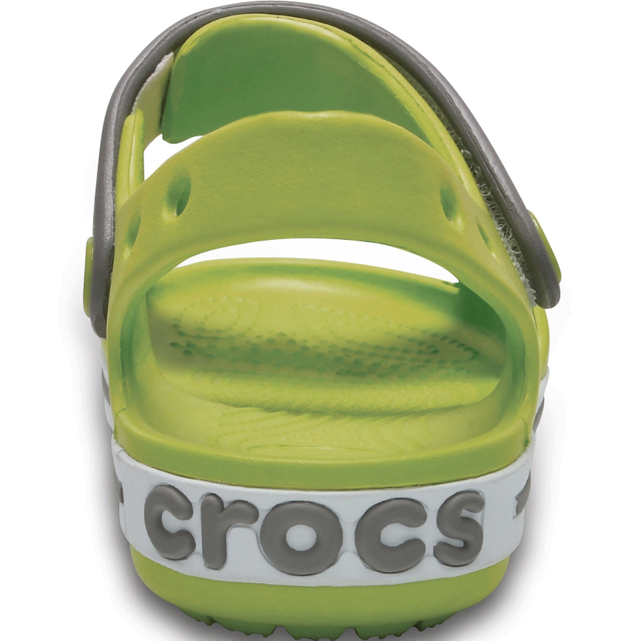 Sandały dla dzieci Crocs Crocband Sandal Kids zielono szare 12856 3K9 - obrazek 5