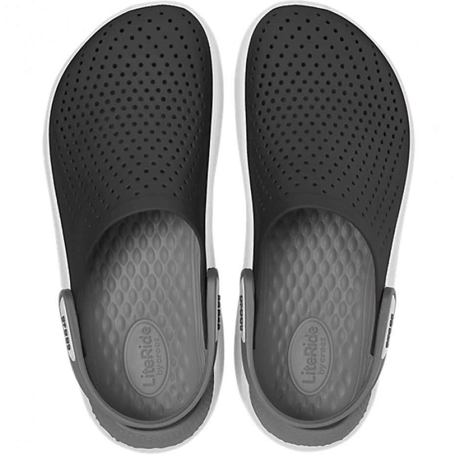 Chodaki Crocs Literide Clog czarno-szare 204592 05M - obrazek 2