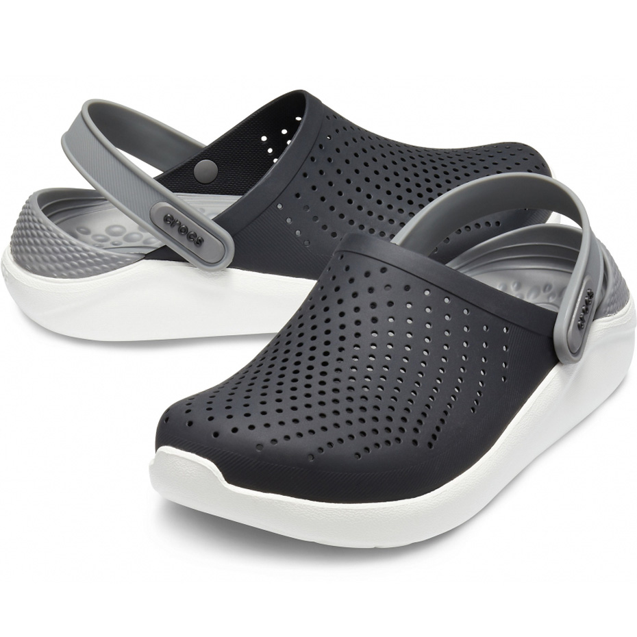 Chodaki Crocs Literide Clog czarno-szare 204592 05M - obrazek 3