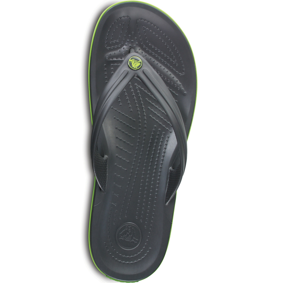 Klapki Crocs Crocband Flip grafitowo-zielone 11033 0A1 - obrazek 4