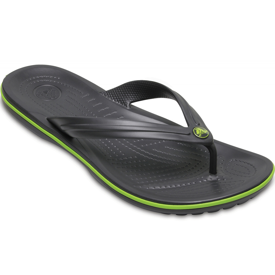 Klapki Crocs Crocband Flip grafitowo-zielone 11033 0A1 - obrazek 5