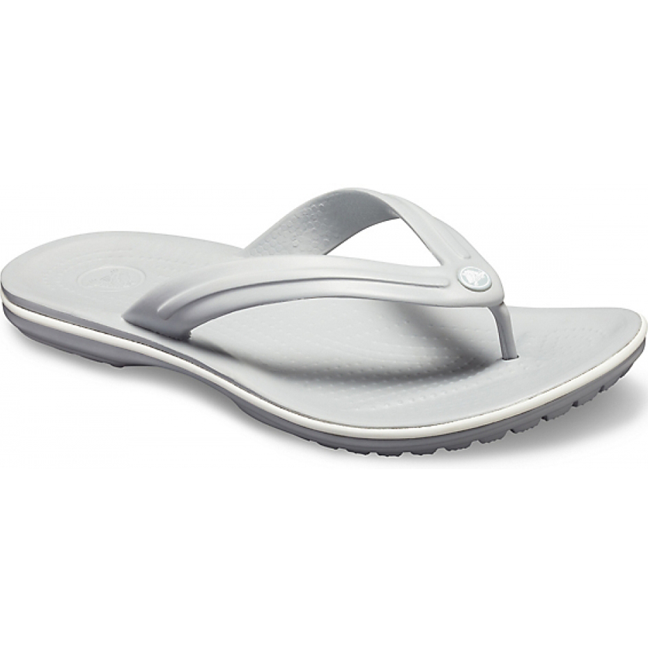 Klapki Crocs Crocband Flip jasny szaro biały 11033 00J - obrazek 5