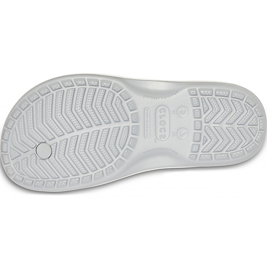 Klapki Crocs Crocband Flip jasny szaro biały 11033 00J - obrazek 6