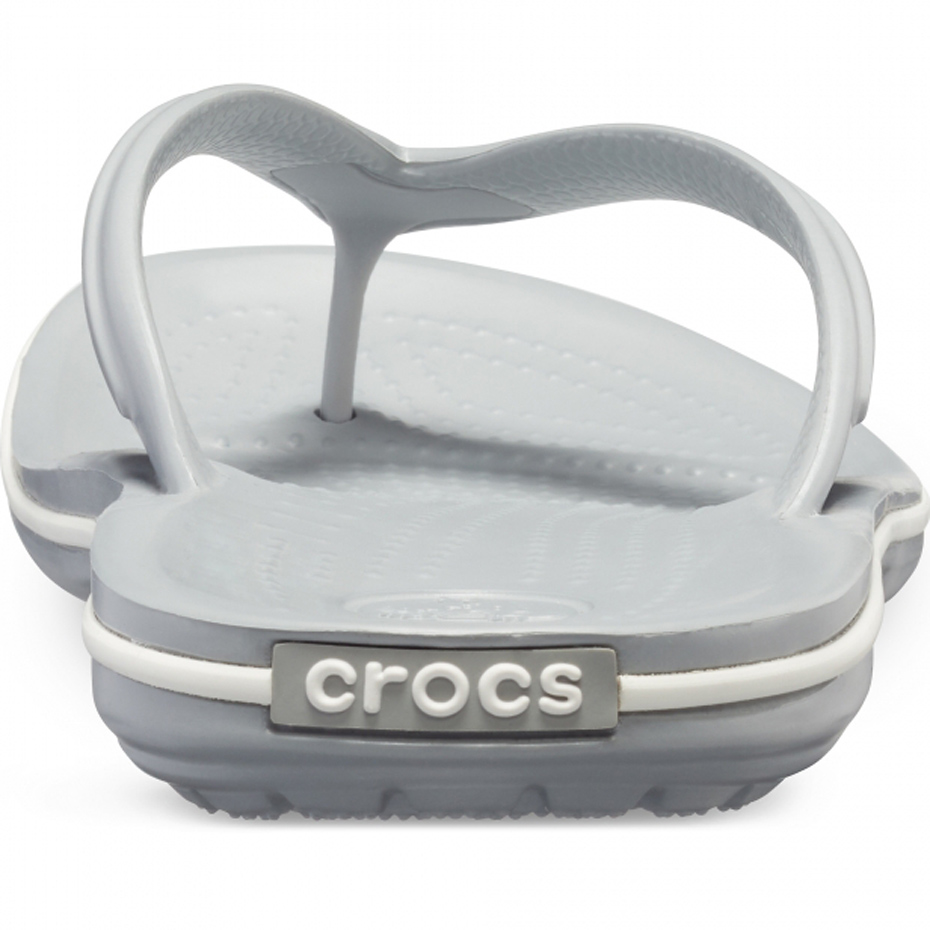 Klapki Crocs Crocband Flip jasny szaro biały 11033 00J - obrazek 7