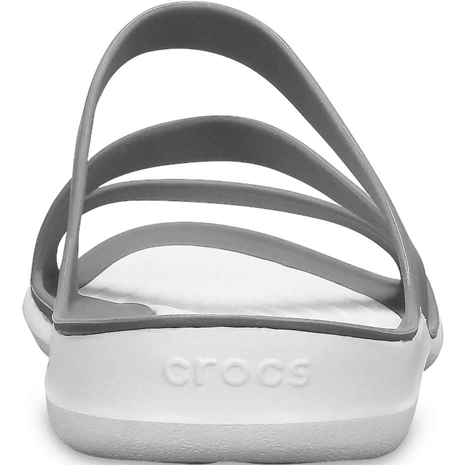 Klapki damskie Crocs Swiftwater Sandal W szaro-białe 203998 06X - obrazek 6