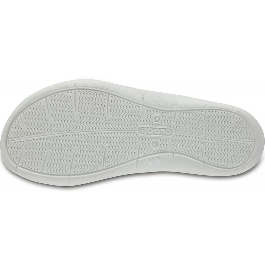 Klapki damskie Crocs Swiftwater Sandal W szaro-białe 203998 06X - obrazek 7