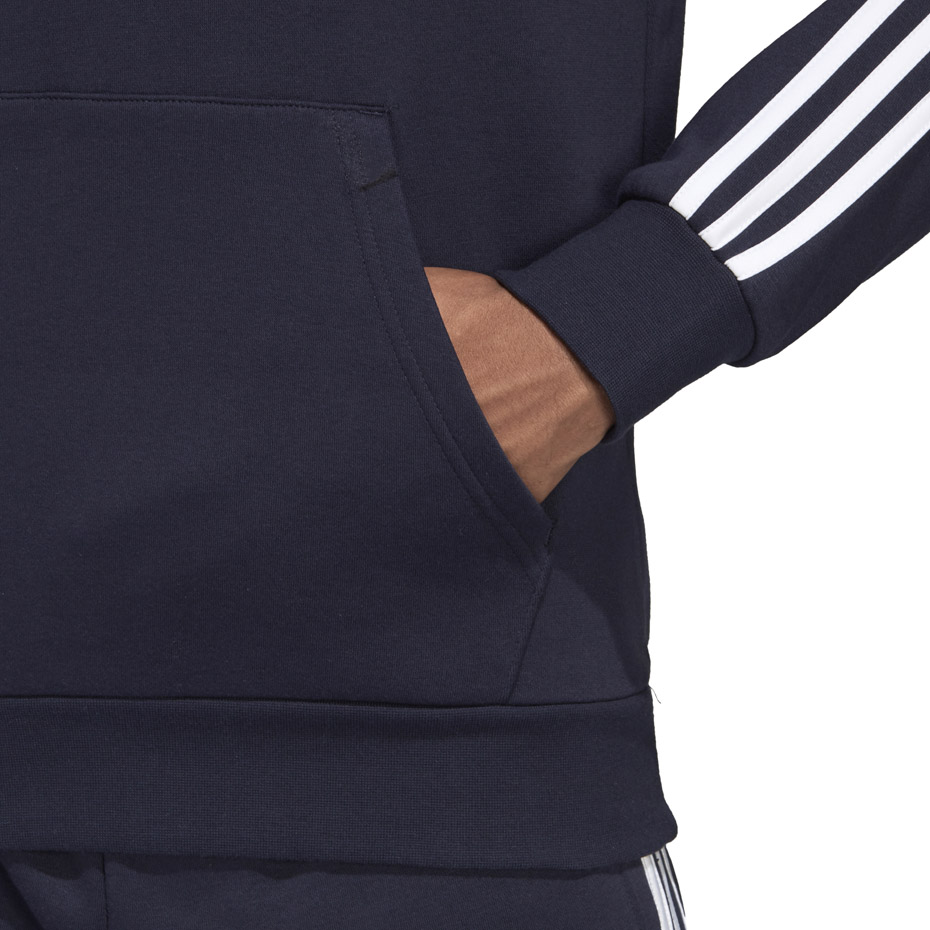 Bluza męska adidas Essentials 3 S PO FL granatowa DU0494 - obrazek 5