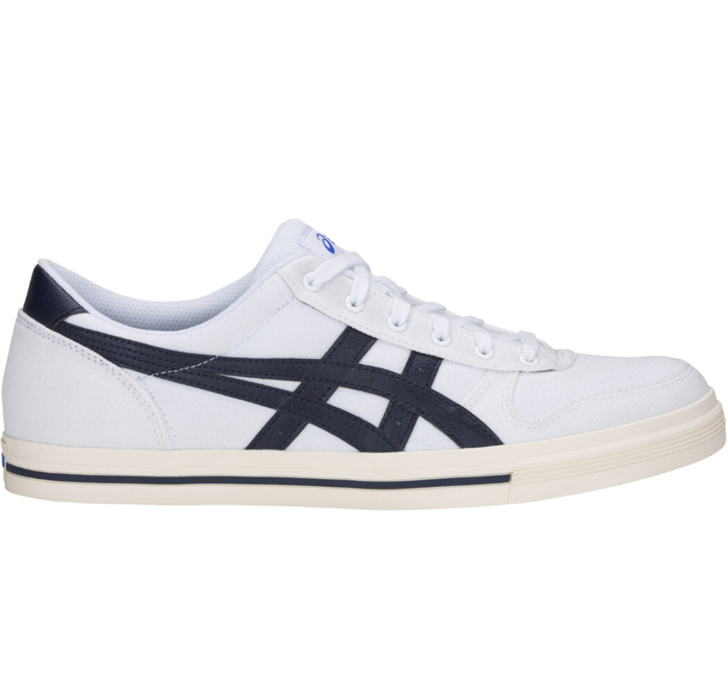 Buty męskie Asics Aaron biało granatowe 1201A008 101