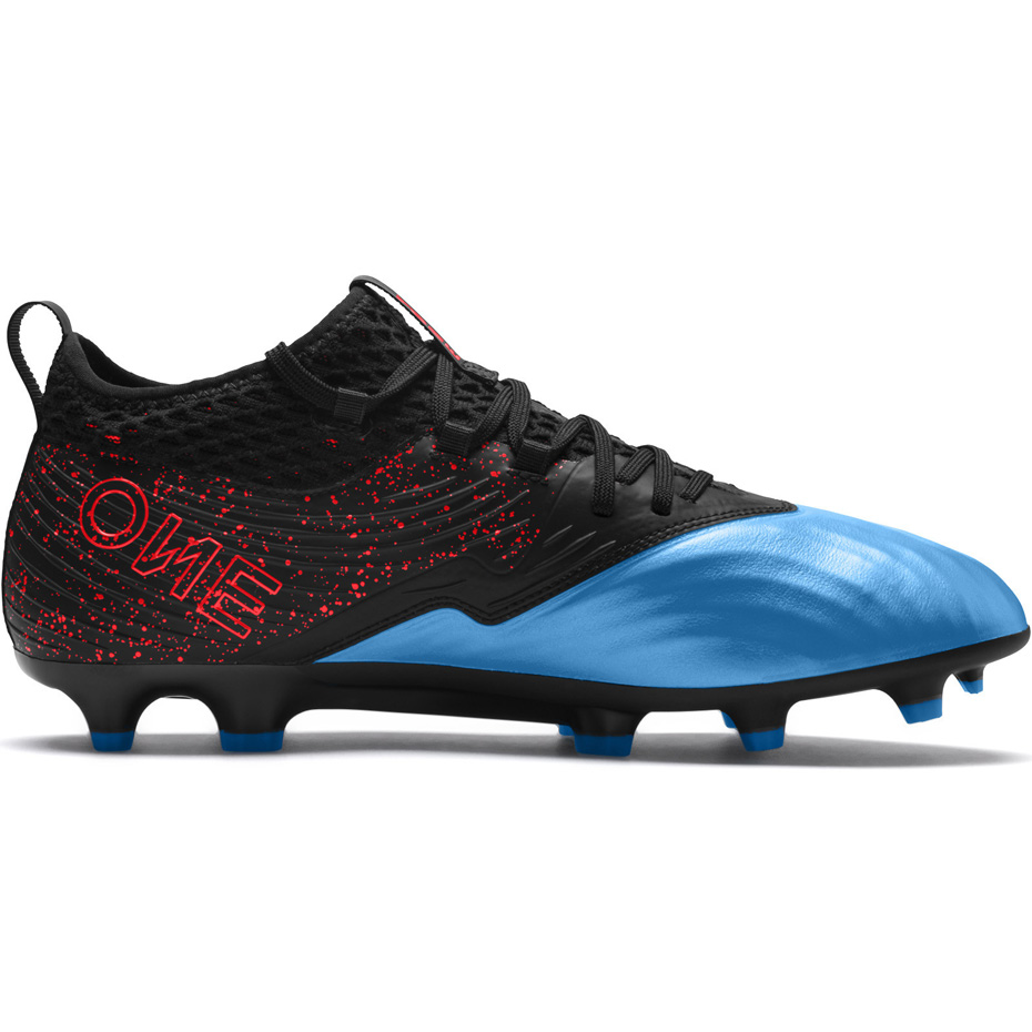 Buty piłkarskie Puma One 19.2 czarno niebiesko czerwone FG AG 105484 01