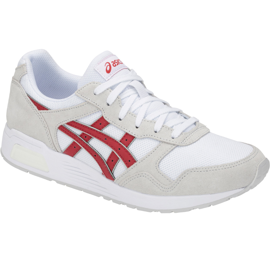 Buty męskie Asics Lyte Trainer biało czerwone 1201A006 101 - obrazek 4