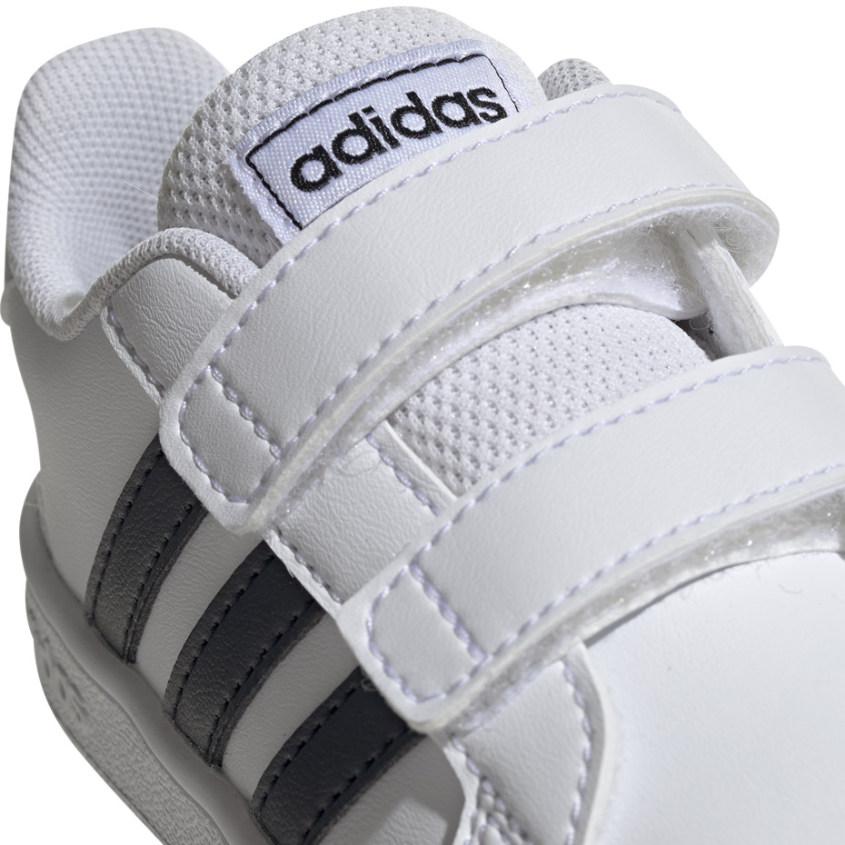 Buty dla dzieci adidas Grand Court I biało czarne EF0118 - obrazek 2