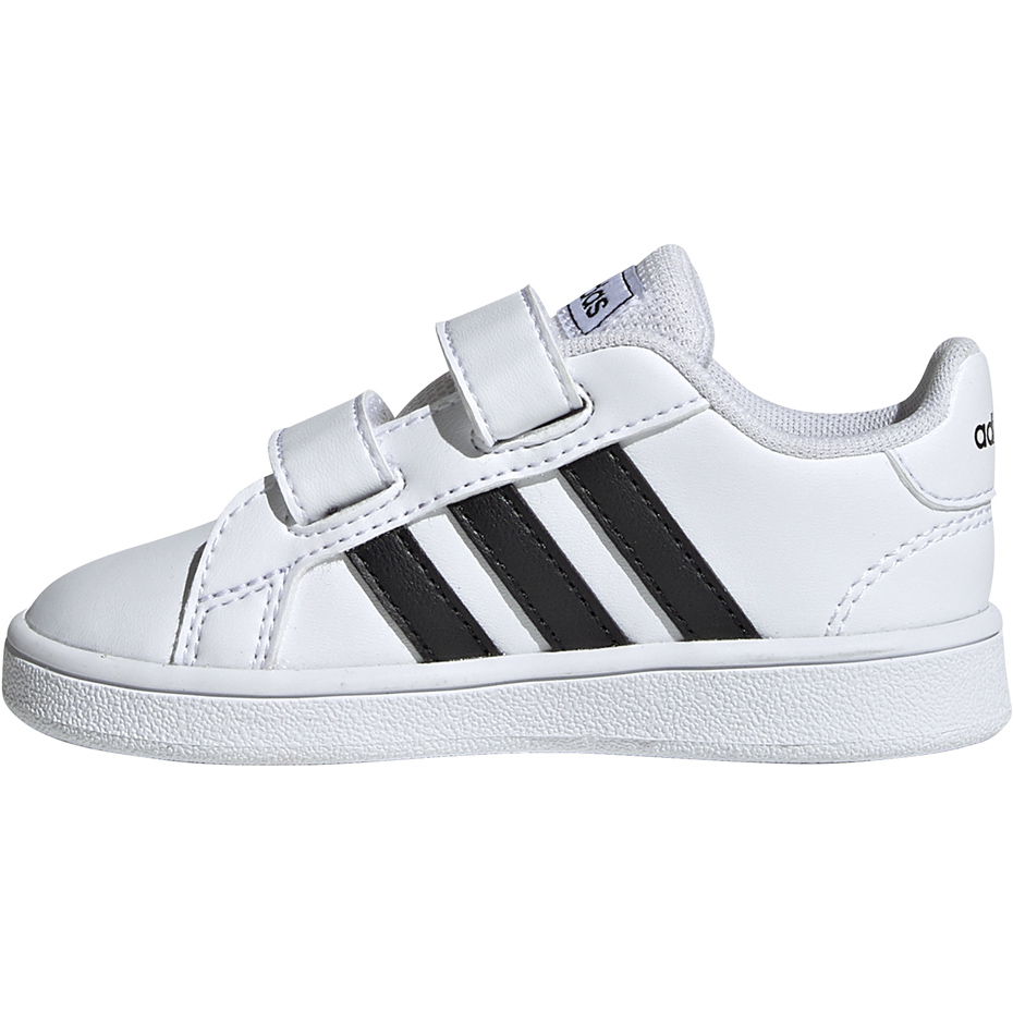 Buty dla dzieci adidas Grand Court I biało czarne EF0118 - obrazek 5