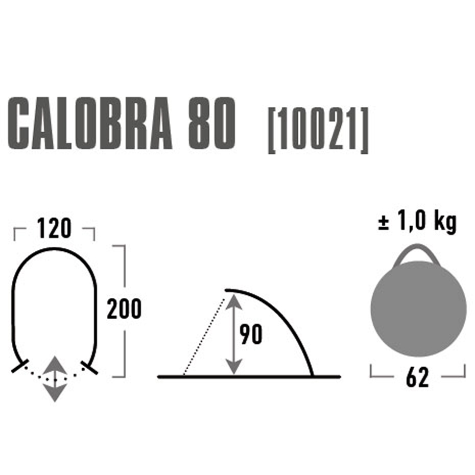 Namiot Plażowy High Peak Calobra 80 szary 10021 - obrazek 3