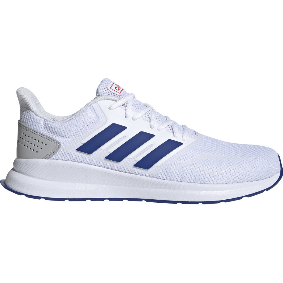 Buty męskie do biegania adidas Runfalcon biało niebieskie EF0148