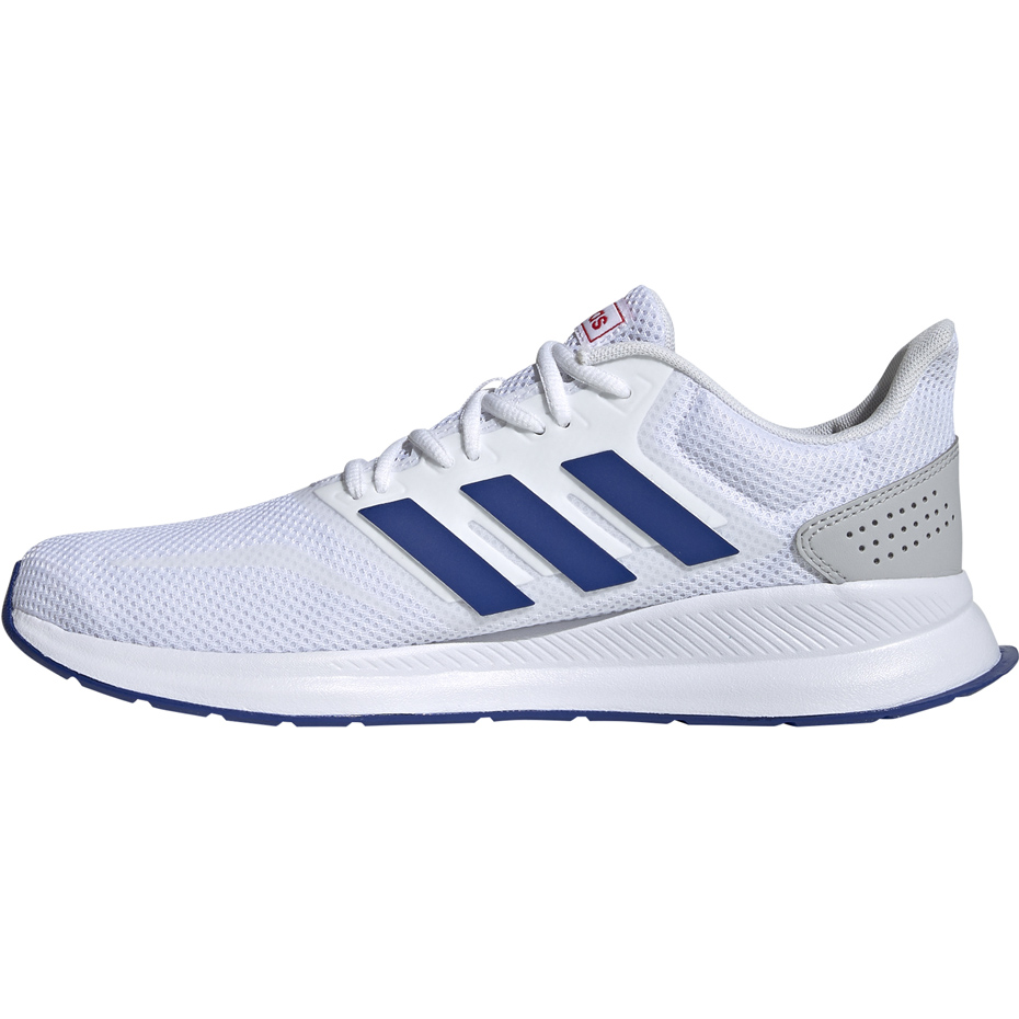 Buty męskie do biegania adidas Runfalcon biało niebieskie EF0148 - obrazek 2