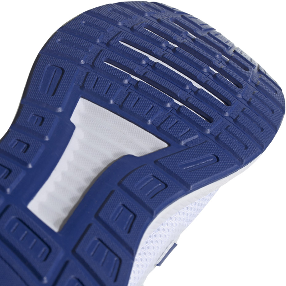 Buty męskie do biegania adidas Runfalcon biało niebieskie EF0148 - obrazek 6
