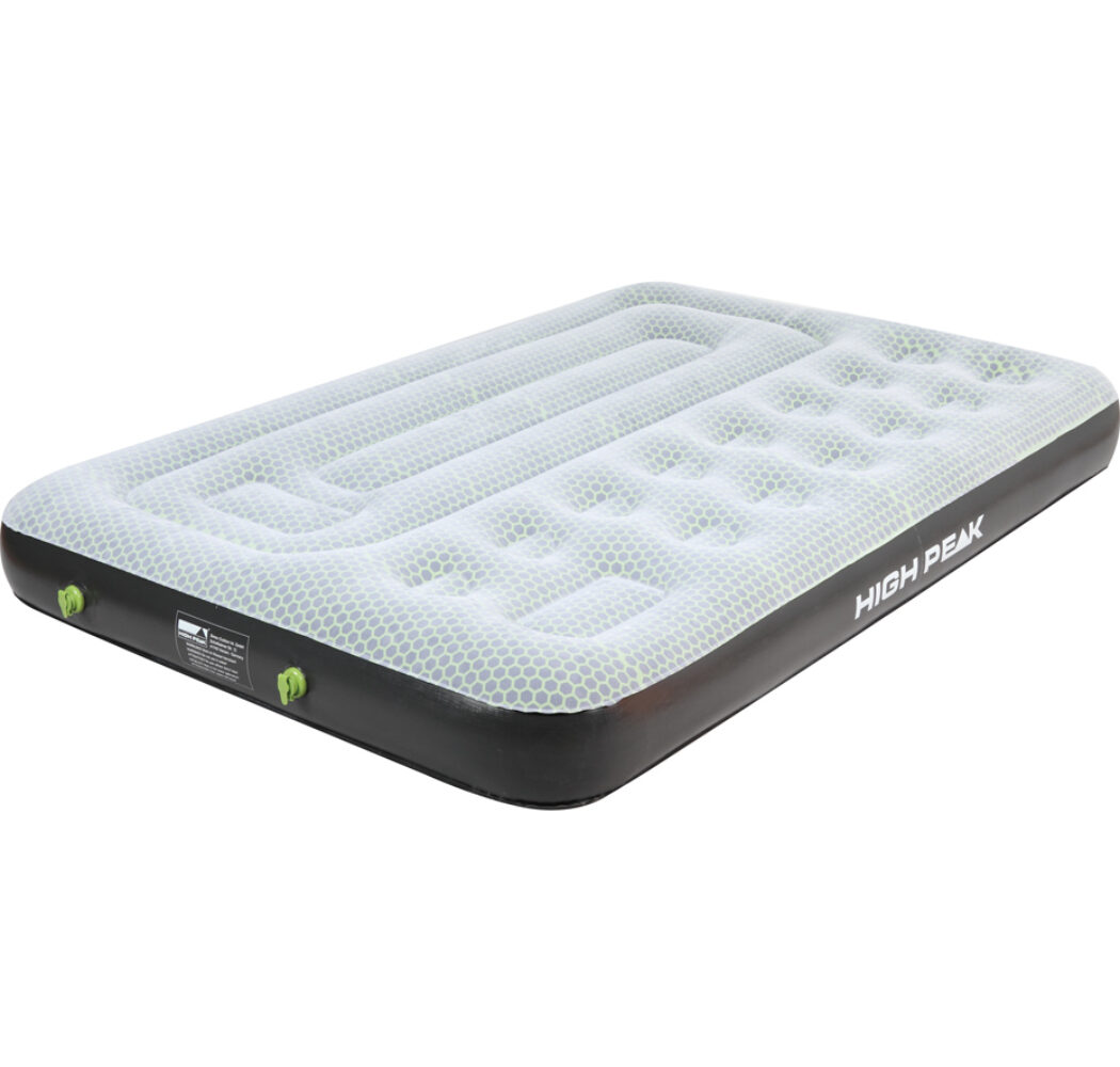 Materac welurowy dwuosobowy High Peak Multi Comfort Plus 198x137x22 cm szary 40053