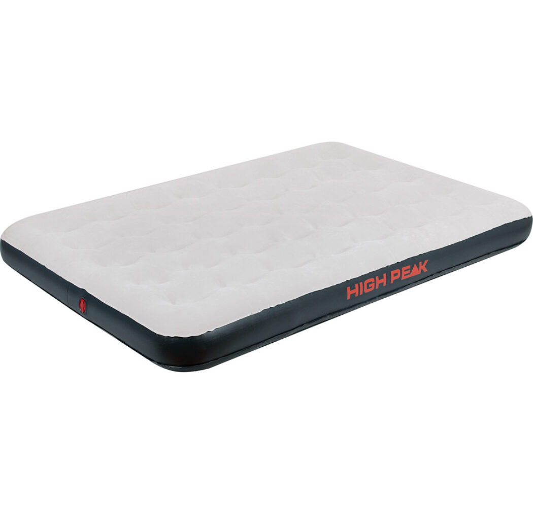 Materac welurowy dwuosobowy High Peak 197 cm x 138 cm x 20 cm szary 40034