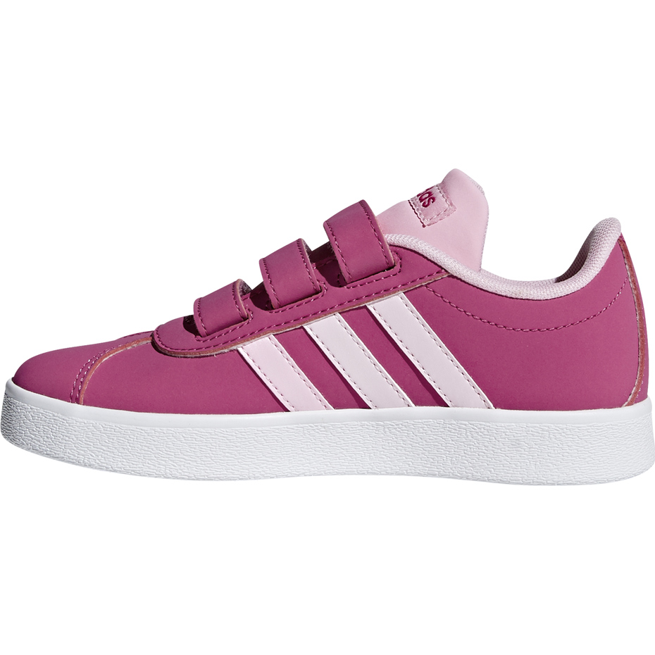 Buty dla dzieci adidas VL Court 2.0 CMF C różowe F36394 - obrazek 3
