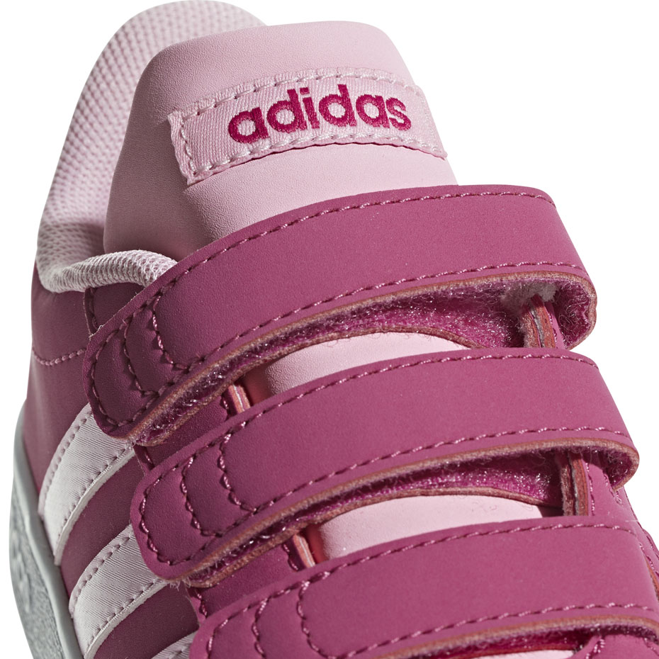 Buty dla dzieci adidas VL Court 2.0 CMF C różowe F36394 - obrazek 4