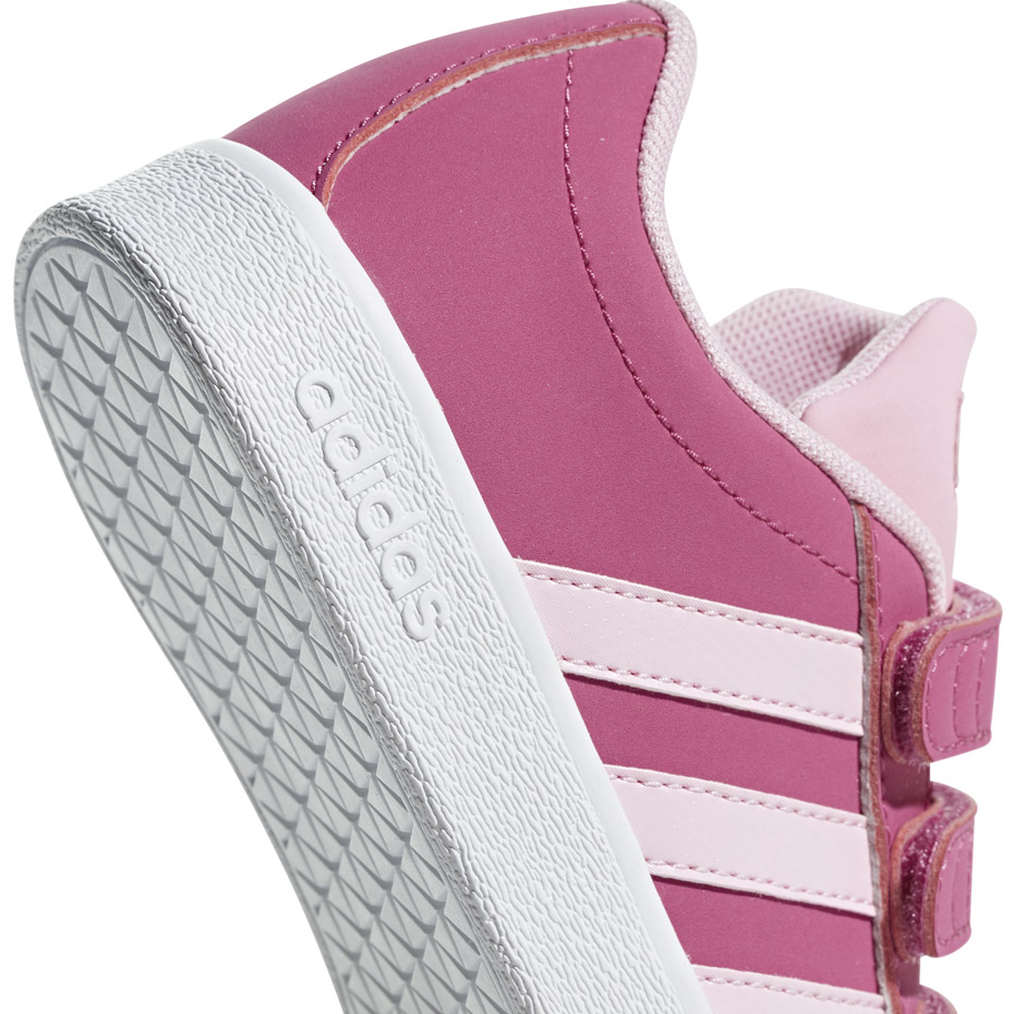 Buty dla dzieci adidas VL Court 2.0 CMF C różowe F36394 - obrazek 5