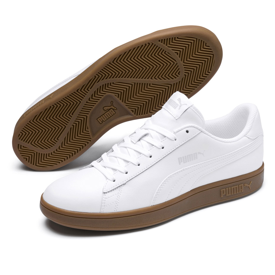Buty męskie Puma Smash v2 L białe 365215 13 - obrazek 3