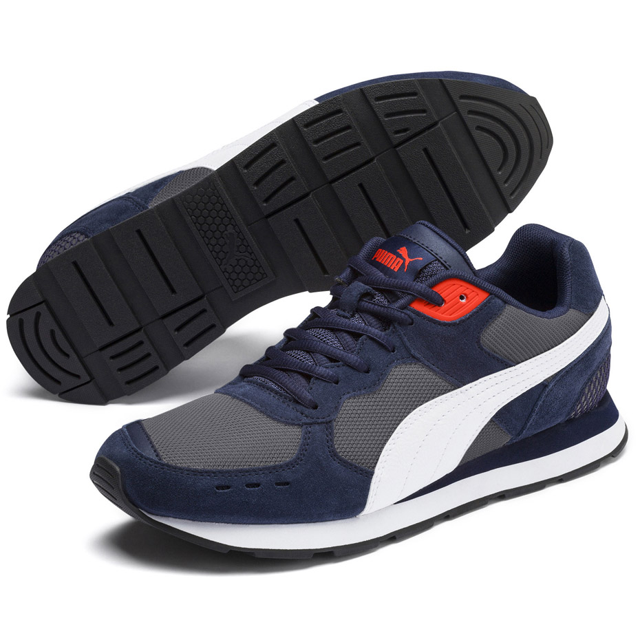 Buty męskie Puma Vista granatowo szare 369365 06 - obrazek 3