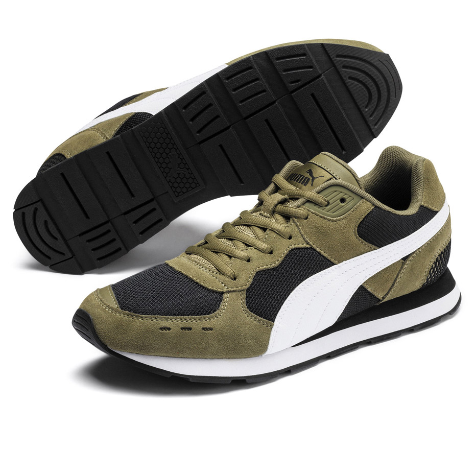 Buty męskie Puma Vista khaki czarne 369365 08 - obrazek 3